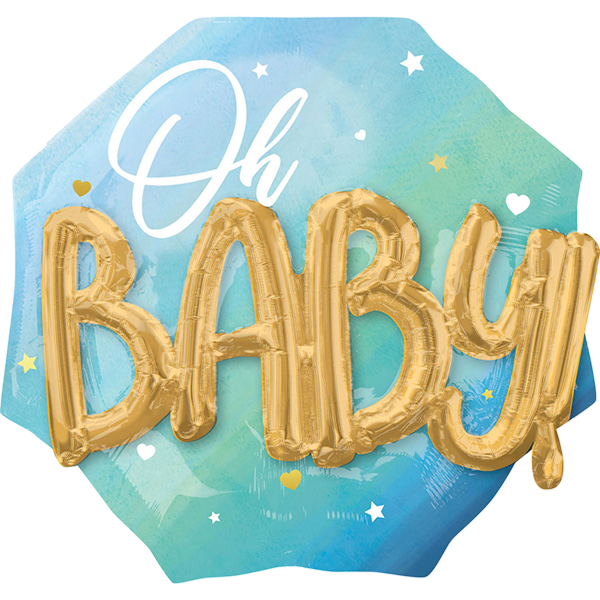 MULTIBALLOON BLUE BABY BOY